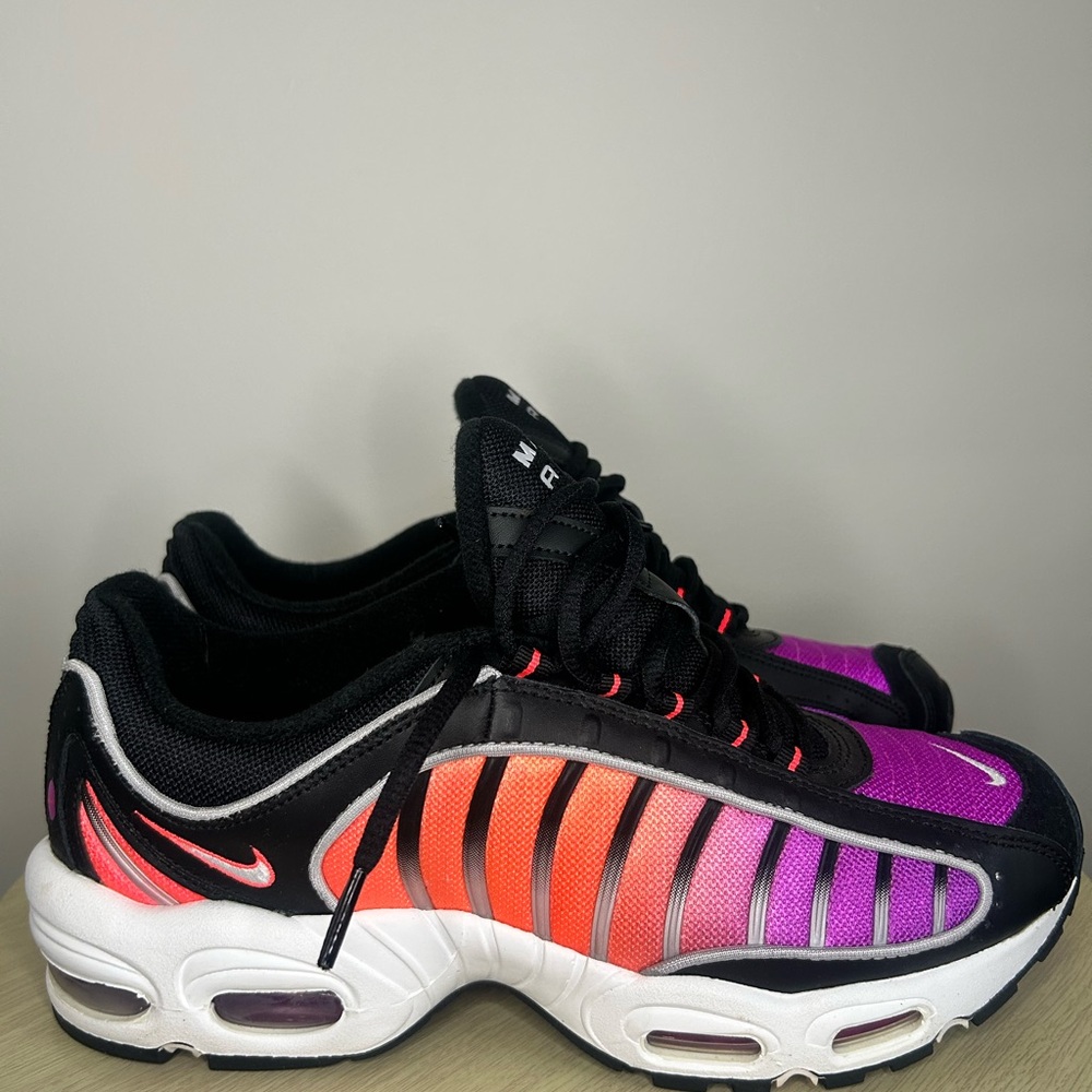 Nike Max Air Black and Purple Sneakers - Picture 2 of 4